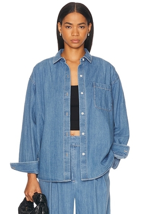 Jenni Kayne Parker Oversized Top in Denim - Blue. Size L (also in M).