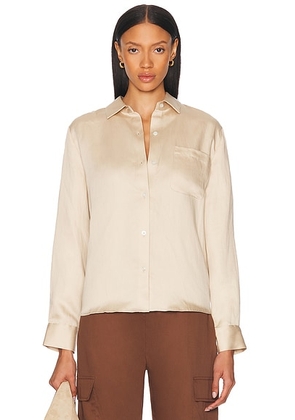 Jenni Kayne Madeline Top in Oatmeal - Neutral. Size L (also in XS, S, M, XL).