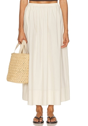 Jenni Kayne Lauren Skirt in Warm Ivory - Ivory. Size L (also in S, XL).