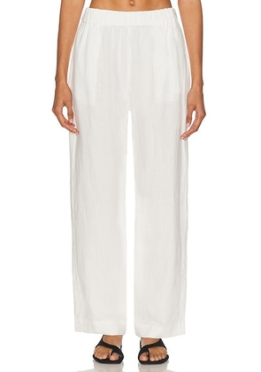 Jenni Kayne Linen Logan Pant in Ivory - Ivory. Size M (also in XS, S).
