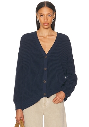 Jenni Kayne Cotton Cocoon Cardigan in Navy - Navy. Size L (also in XL, XS).