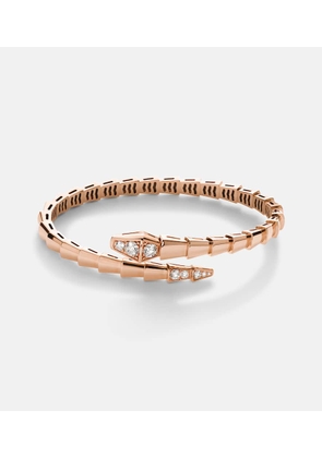 Bvlgari Serpenti Viper 18kt rose gold bracelet with diamonds