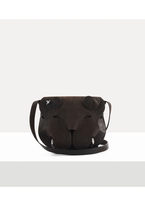 Vivienne Westwood Tiger Crossbody Leather Dark-brown