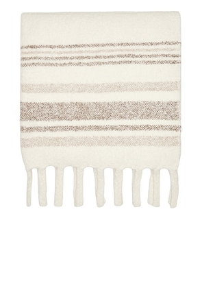 Jenni Kayne Sheridan Throw in Ivory - Ivory. Size all.