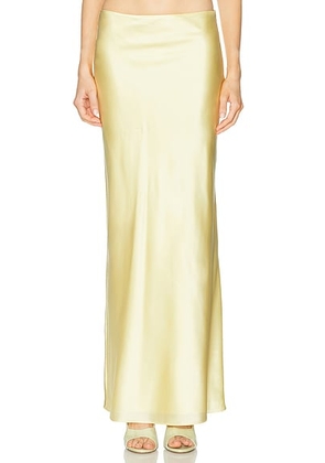 Cult Gaia Chantel Skirt in Tapestry - Lemon. Size L (also in M, XS).