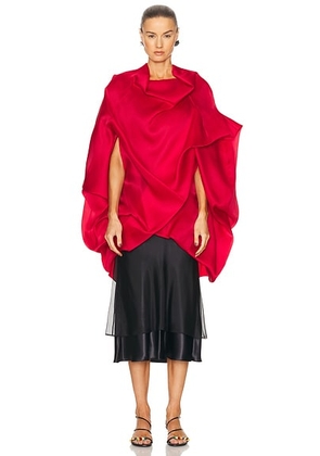 KHAITE Kobe Top in Raspberry - Red. Size M (also in ).