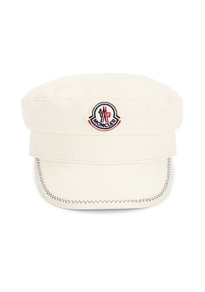 Moncler Conductor Hat in White - Cream. Size M (also in ).