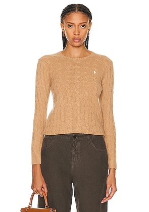 Polo Ralph Lauren Julianna Long Sleeve Pullover Sweater in Collection Camel Melange - Tan. Size S (also in ).