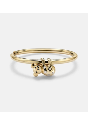 Yvonne Leon Koala 9kt gold (375/1000) bracelet with diamonds and enamel