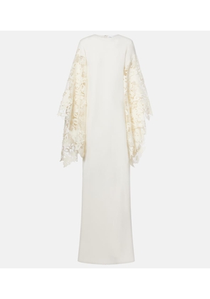Oscar de la Renta Floral silk-blend kaftan