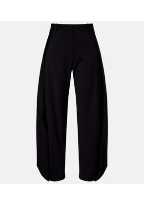 Loewe Draped wool wide-leg pants