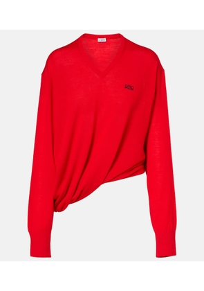 Loewe Double L asymmetric wool sweater