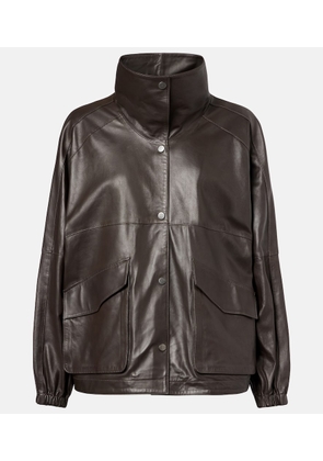 Nour Hammour Anorak leather jacket