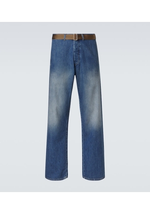 Plan C Belted straight jeans