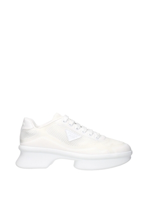 Prada White Fabric Athletic Sneakers - EU36/US6