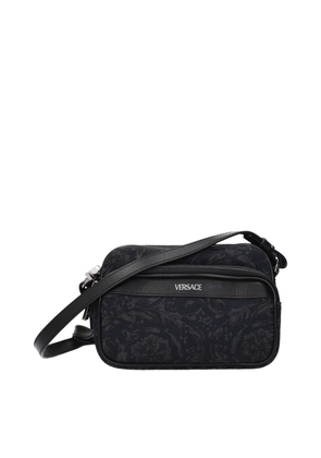 Versace Black Fabric Crossbody Bag