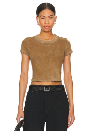 COTTON CITIZEN Standard Baby Tee in Beige. Size XS. Also in S.