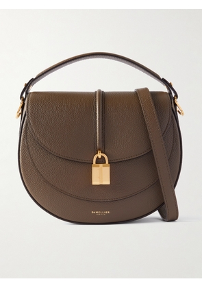 DeMellier - Siena Saddle Small Textured-leather Shoulder Bag - Green - One size