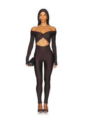 The Andamane Kendall Jumpsuit in Brown. Size 38/XS. Also in 40/S, 42/M.