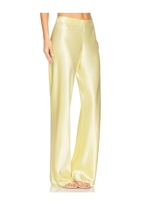 CAMI NYC Bristol Mid Rise Pant in in Lemon. Size M. Also in XXS, XS, S, L.