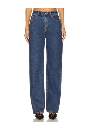 Abrand Carrie Straight Jeans in Blue. Size 25. Also in 23.