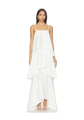 ELLIATT Tilly Maxi Dress in White. Size XS. Also in M, L.