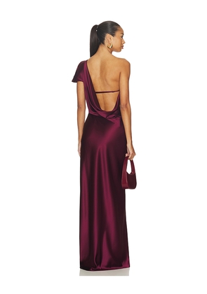 EAVES Svann Gown in Burgundy. Size XS. Also in XXS.