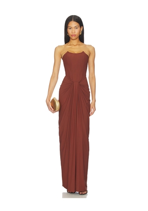 Deme by Gabriella Pearl Dress in Cognac. Size S. Also in L, XS.