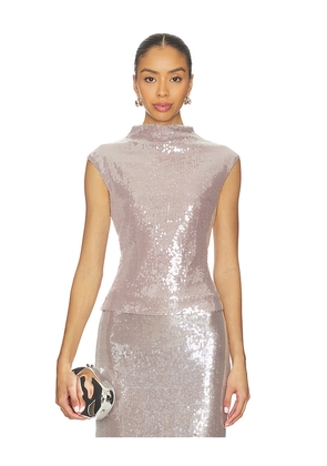 Elodie the Label Sabrina Sequin Top in Lavender. Size S. Also in M, L.