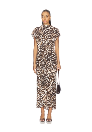 A.L.C. Alma Dress in Brown,Blue. Size 4. Also in 0, 2, 6, 8, 10.