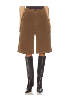 Apparis Ren Sans Suede Bermuda in Brown. Size XS. Also in M, L.