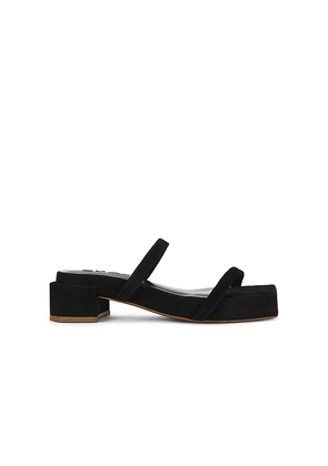 BY FAR Tanya Suede Sandal in Black. Size 37. Also in 38, 39, 40, 41.