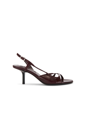 BY FAR Sierra Slingback Heel in Wine. Size 36. Also in 37, 38, 39, 40, 41.