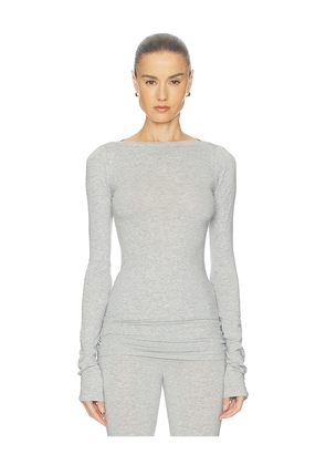 Helsa The Extra Slim Jersey Shirt in Grey. Size XS. Also in XXS, M, XL.