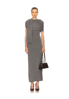 SIMKHAI Hathaway Midi Dress in Grey. Size S. Also in M.