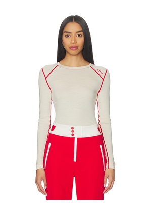 JORDE Zuri Baselayer Top in Cream. Size M. Also in L.