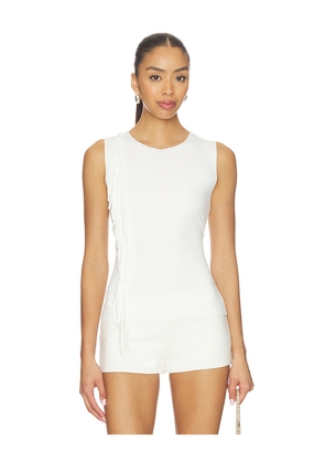 Geel Iris Top in White. Size S. Also in XS, M, L, XL.