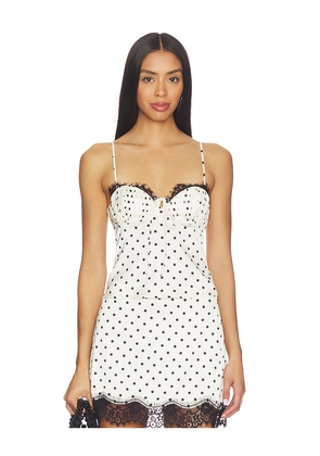 For Love & Lemons Babette Camisole Top in Cream. Size XS. Also in S, M, L, XL.