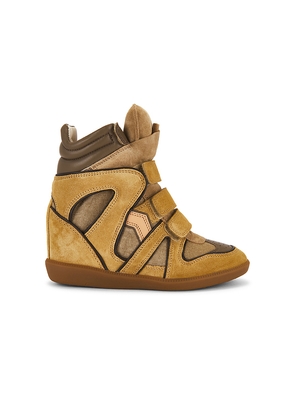 Isabel Marant Bekett Sneaker in Tan. Size 36. Also in 37, 38, 39, 40.