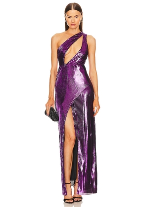 Michael Costello x REVOLVE Gene Gown in Purple. Size XS. Also in S.