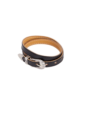 Our Legacy Cowboy Wrap Around in Black.