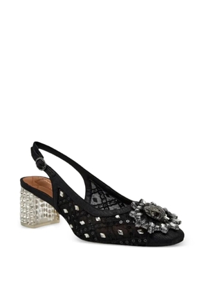 Kurt Geiger London embellished polka-dot pumps - Black