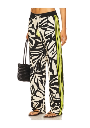 Le Superbe Bohemian Rhapsody Beach Boxer Pants in Cream,Black. Size L. Also in S.