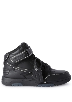 Off-White Ooo Sartorial Stitching mid-top sneakers - Black