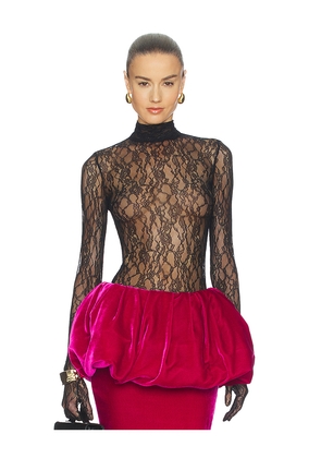 The New Arrivals by Ilkyaz Ozel Deya Lace Turtleneck in Black. Size 34/2. Also in 38/6.