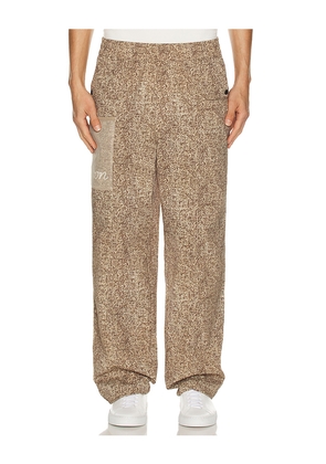 Malbon Golf Mesh Basket Pocket Pant in Brown. Size M. Also in L.