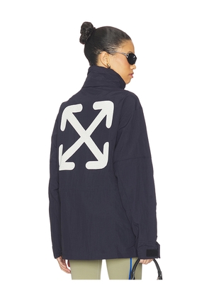 OFF-WHITE Active Double Arrow Ny Jacket in Navy. Size M. Also in L.