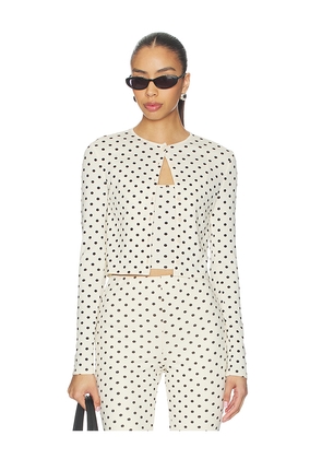 MORE TO COME Iris Cardigan Set in Cream. Size XS. Also in XXS, S, M, L.