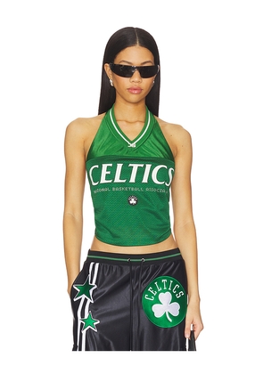 Off Season Boston Celtics Jersey Halter Top in Green. Size S. Also in XXS, XS, M, L.