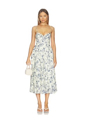 NIA Destene Dress in Neutral,Navy. Size S. Also in XS, M, L, XL.